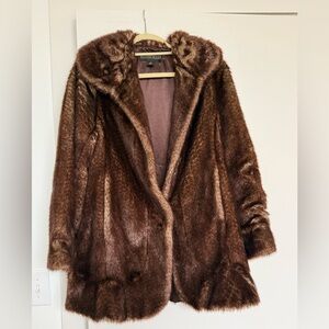 EUC Kristen Blake Faux Fur Coat